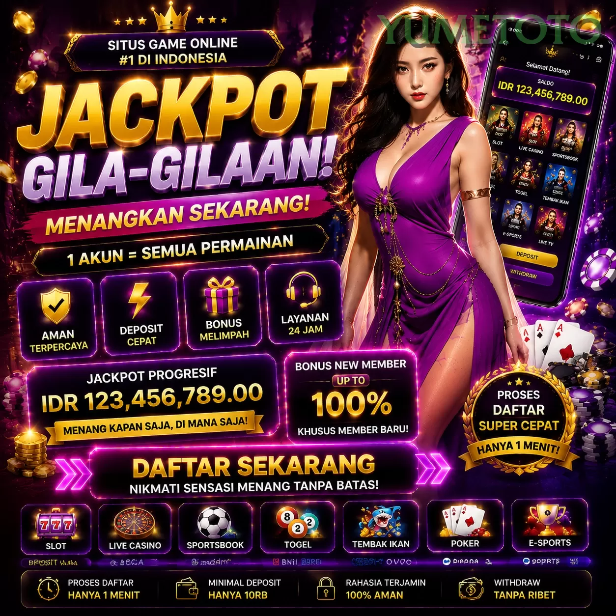 Login yumetoto Sekarang Bonus Melimpah